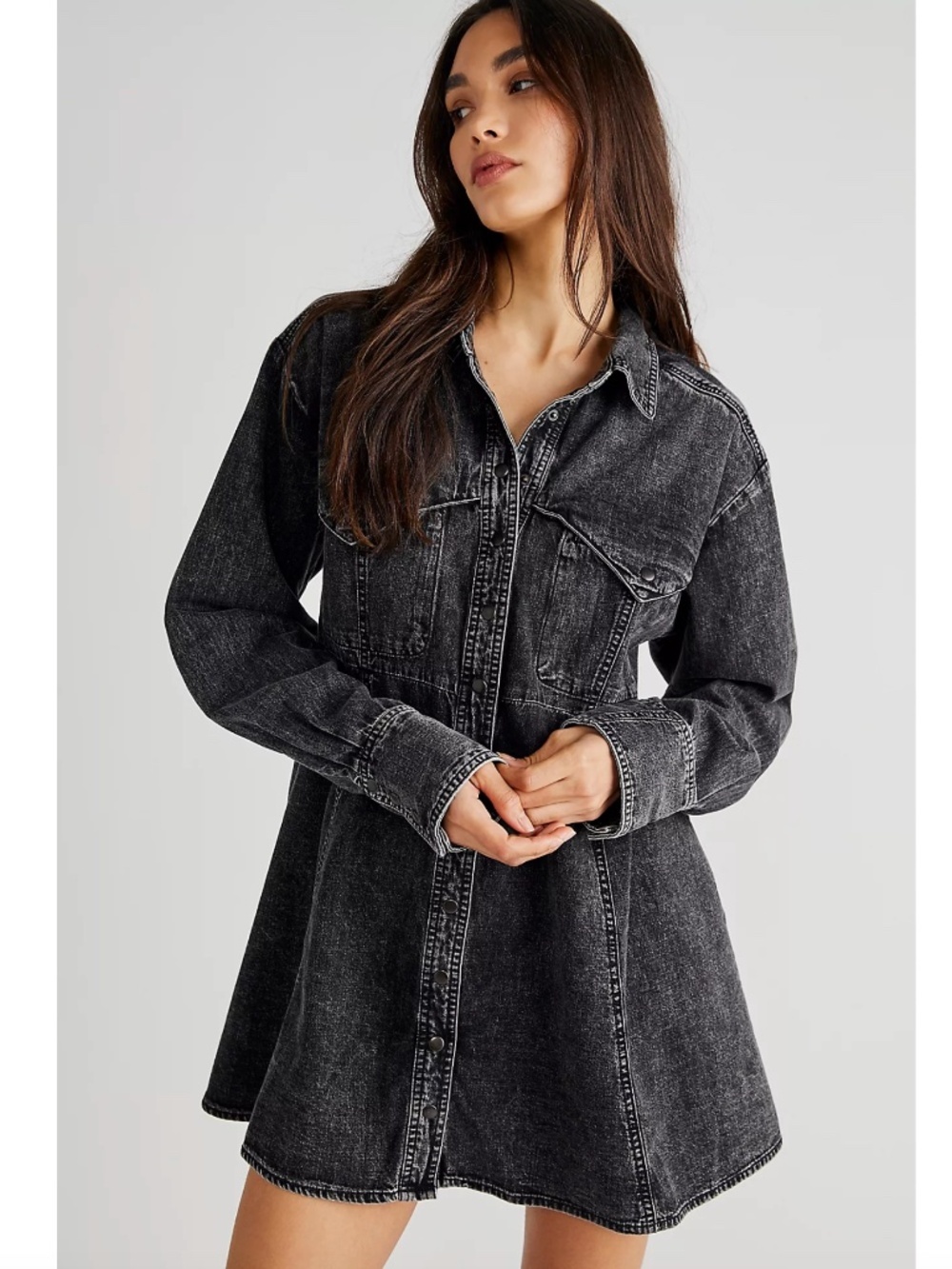 Free People We The Free Sammi Denim Mini Dress